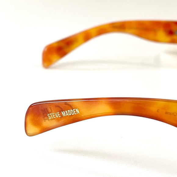 STEVE MADDEN Sunglasses Felicia Tortoise 100% UV Protection Rectangular - Picture 9 of 11